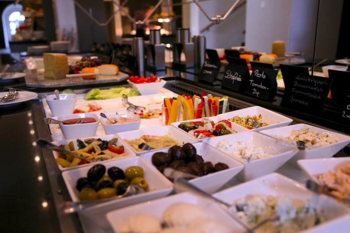 Eins (!) von vier Frühstückbuffets