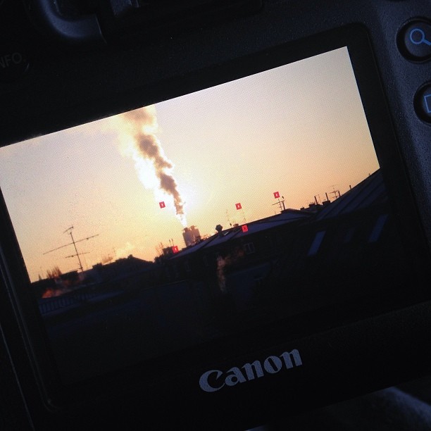 #goodmorning from #munich #work #picture #sunrise #canon #travel #fromwhereistand #view