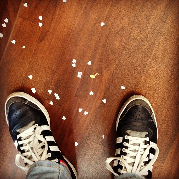 Herzchenregen am Arbeitsplatz! #heart